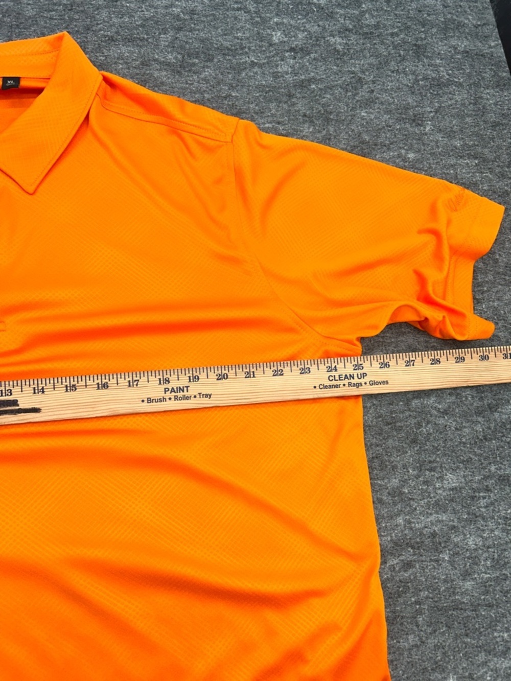 Walter Hagen Men’s Essentials Polo Shirt Orange XL Short Sleeve Performance Golf - Picture 6 of 6